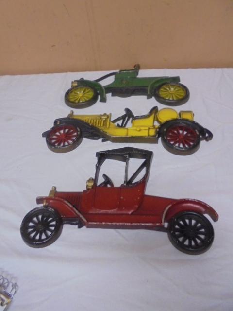 Set of 3 Vintage Sexton Cast Aluminum Car Wall Plaques