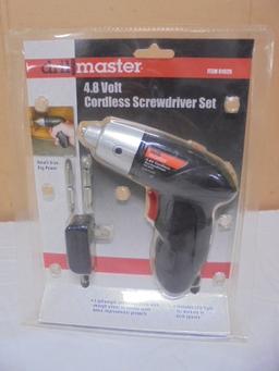 Drill Master 4.8volt Cordless Screwdriver Set
