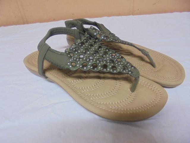 Brand New Pair of Ashley Blue Comfort Sandals