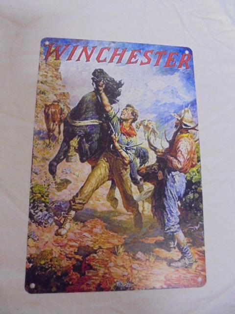 Winchester Metal Advertisement Sign