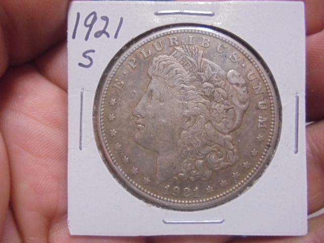 1921 S Mint Morgan Silver Dollar