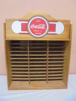 Wooden Coca-Cola Wall Shelf