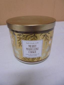 Brand New Bath & Body Works Merry Madelene Cookie 3 Wick Jar Candle