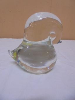 Konstglass Art Glass Bird Paperweight