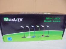 Brand New Maxlite Black Slim Desk Lamp