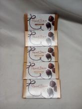 Russell Stover Assorted Carmels Qty 5- 3 Piece Boxes.