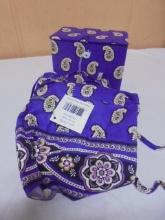 Vera Bradley Simply Violet Recipe Box & Apron Set