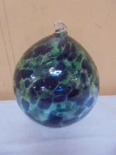 Large Hand Blown Glass Ornament