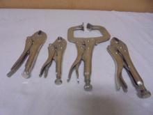 Group of Locking Pliers & Clamp