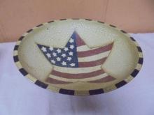 Wooden Americana Bowl
