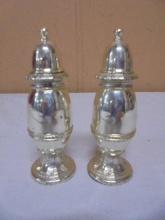 Set of Vintage Silver Plated Salt & Pepper Shakers