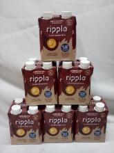 6 Packs of 4 Ripple 8FlOz Plant-Based Milk Bottles- Chocolate