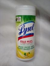 Lysol Wipes Fresh Citrus Scent.