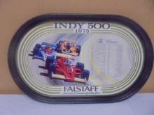 Vintage Falstaff 1975 Indy 500 Metal Tray