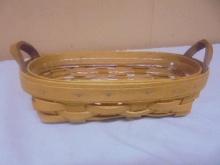 1997 Longaberger Lavender Basket w/ Protector