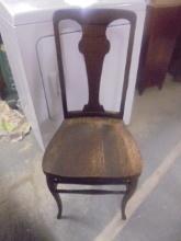 Antique Solid Oak Chair