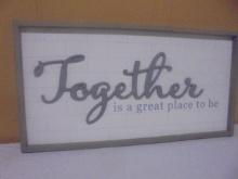 "Together" Wooden Wall Art