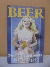 Metal "Beer" Sign