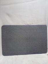 Grey Textured 23.5”x15.5” Stone Mat
