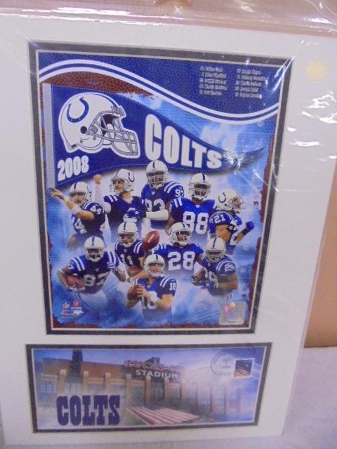 2008 Indianapolis Colts Roster  Matted Photo