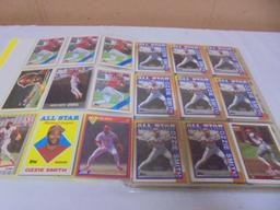 Large Group of Ozzie Smith Baseball Cards