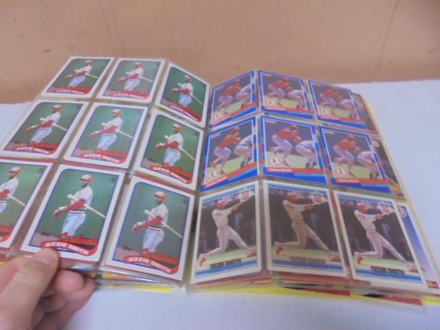 Large Group of Ozzie Smith Baseball Cards