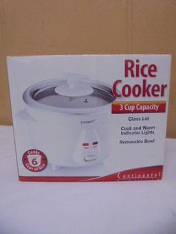 Continental 3 Cup Capacity Rice Cooker