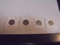 (2) 1964 & 1969 S & 1969 D Jefferson Nickels