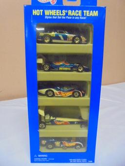 5 Pc. Set of Hot Wheels Race Team Die Cast Cars