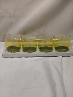 Set of 4 Plastic Ombre 10.14FlOz Cups