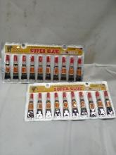 2 Packs of 10 BOLI Super Glue Tubes