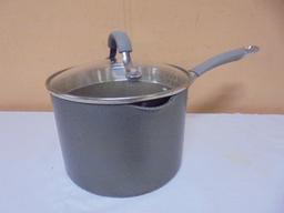 3qt Circulon Strainer Pan w/ Glass Lid
