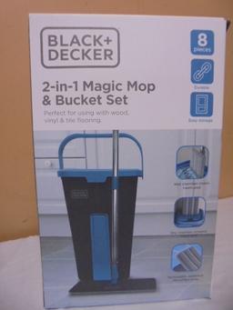 Black & Decker 2-in-1 Magic Mop & Bucket Set