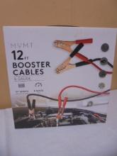MVMT 12ft/8ga Booster Cables