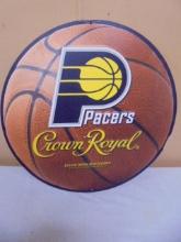 Crown Royal Indiana Pacers Basketball Ball Metal Bar Sign