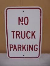 Heavy Metal No Truck Parking Sign