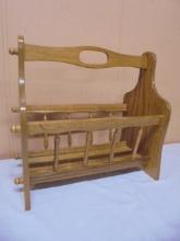 Oak Magazine Rack