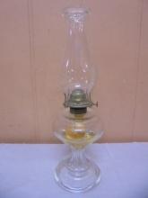 Vintage Glass Oil Lamp