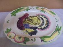 Large Ceramic Turkey Platter