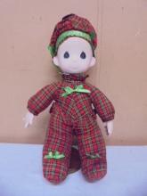 Preious Moments Porcelain Head and Hands Doll on Stand