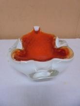 Beautiful Heavy Art Glass Bowl