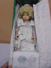 Dianna Effner's Mother Goose Collection "Mary, Mary Quite Contrary" Porcelain Doll