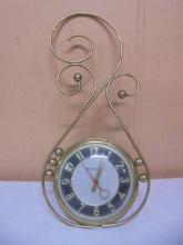 Vintage MCM Master Crafters Electric Wall Clock