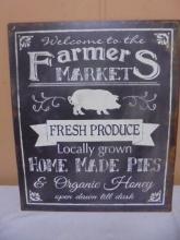 Heavy Metal Farmers Market Sign