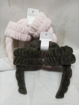 Qty 2 Face Wash Set- Headband and 2 Wrist Cuffs
