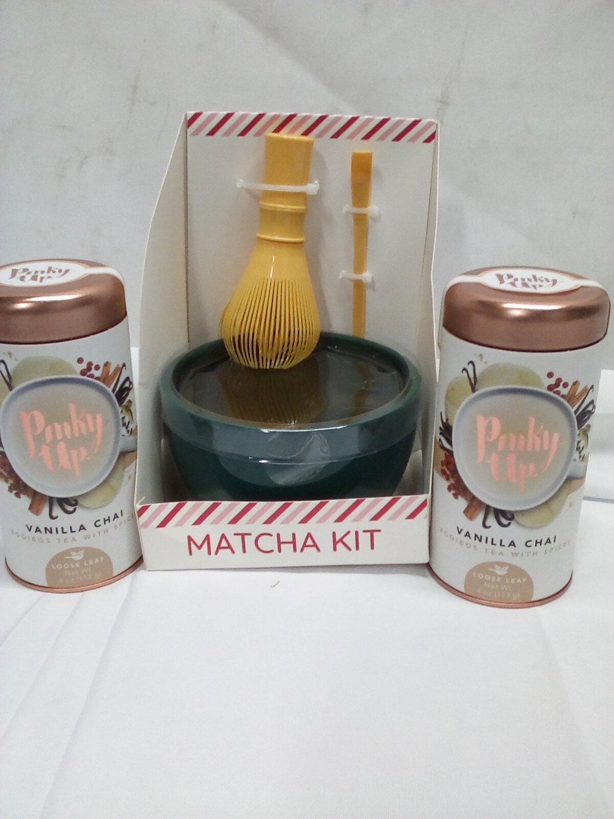 Matcha Kit with 2 loose leaf vanilla chai tea