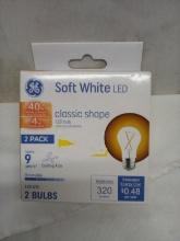 Soft White LED Classic Shape Dimmable  LED 15 2 Bulbs