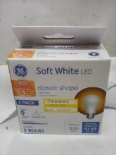 Soft White LED Classic Shape Dimmable  LED 15 2 Bulbs