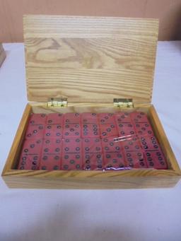 Domino Set in Wooden Case