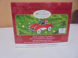 Hallmark Keepsake Die Cast 1958 Custom Corvette Ornament